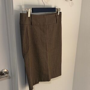 Express Brown Pencil Skirt